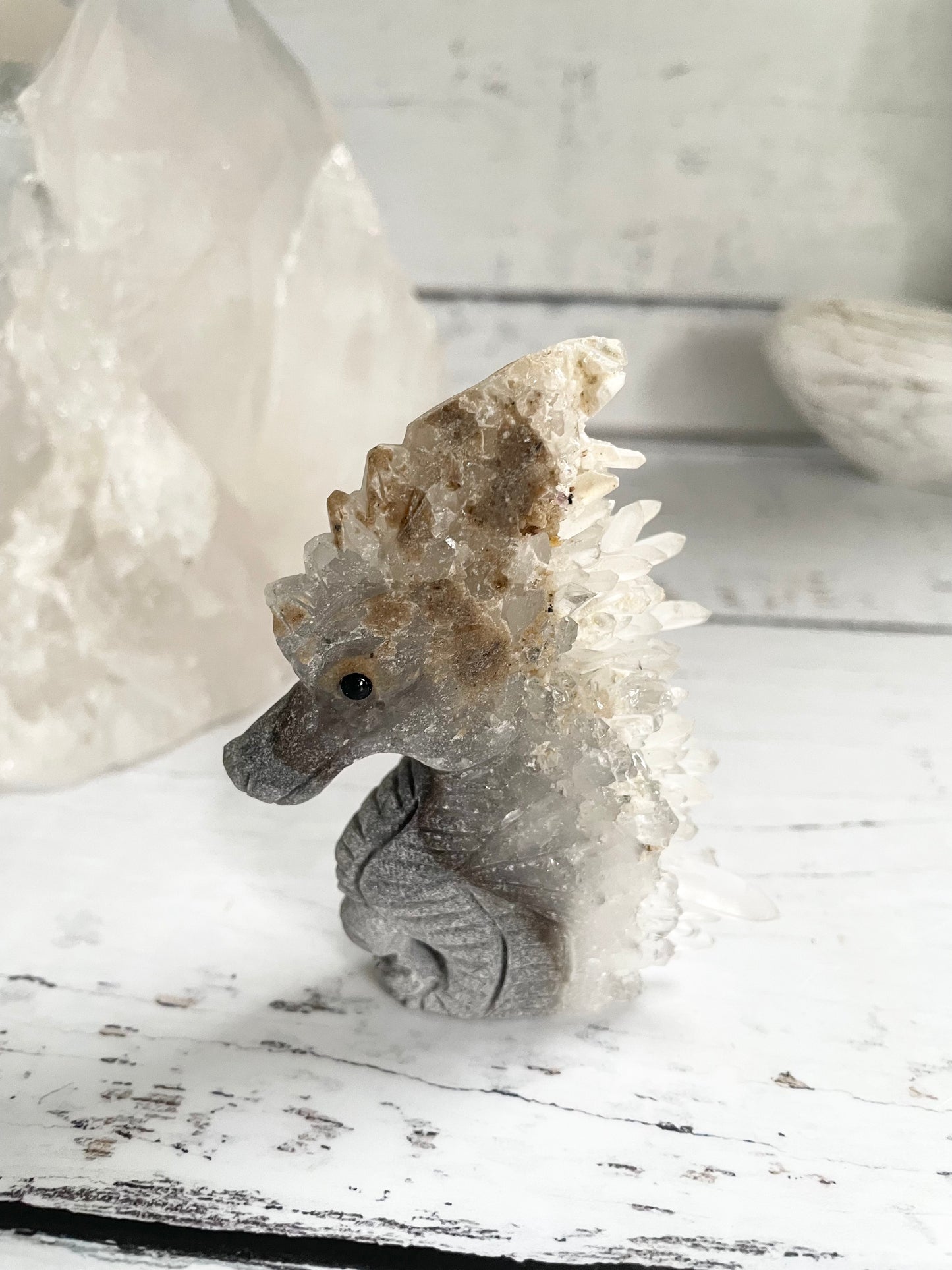 Quartz Sea Horse ~ 20