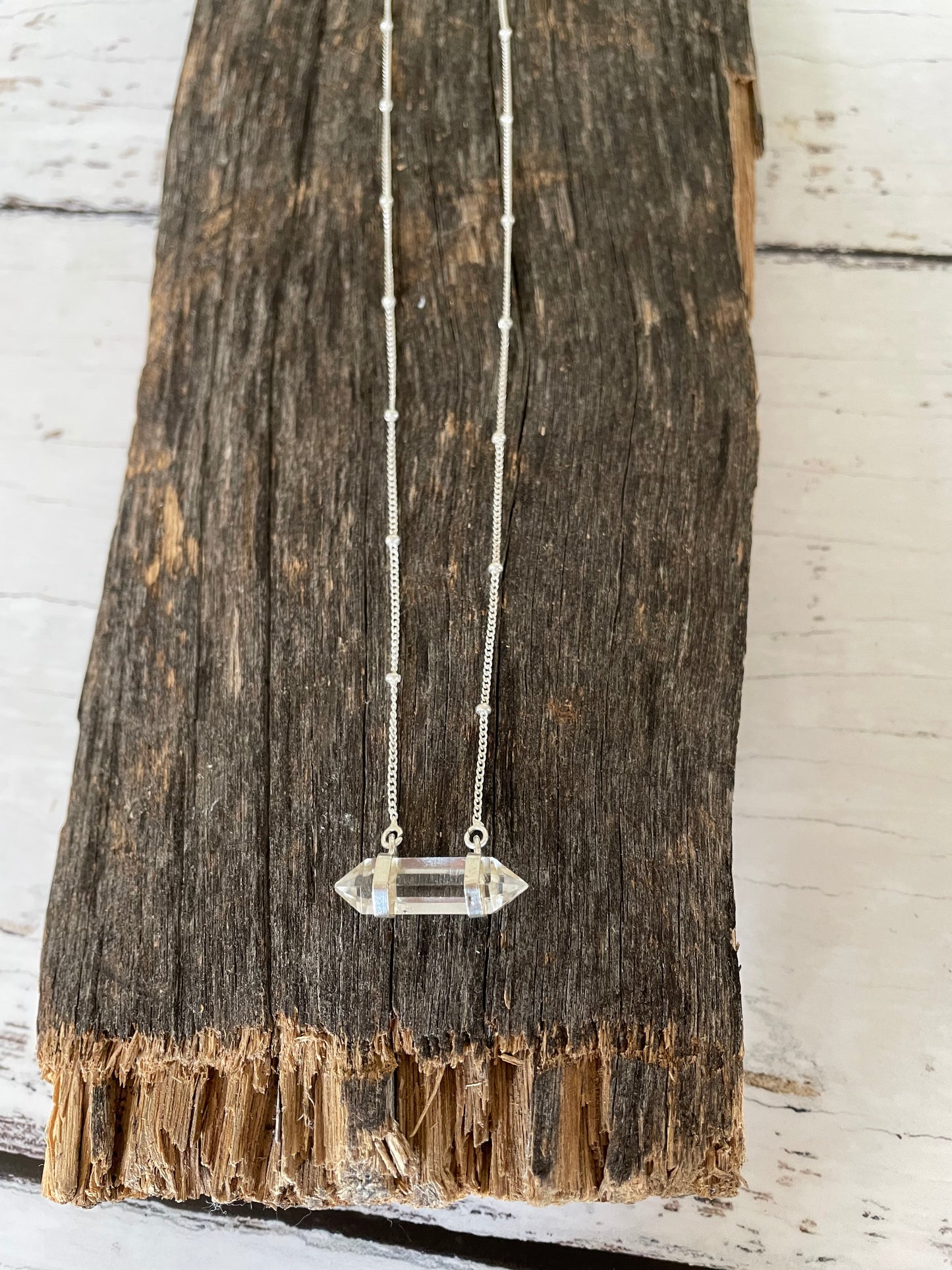 Balance Necklace ~ Clear Quartz