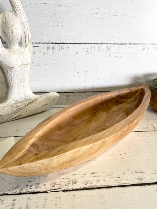 Mango Wood ~ Canoe Dish