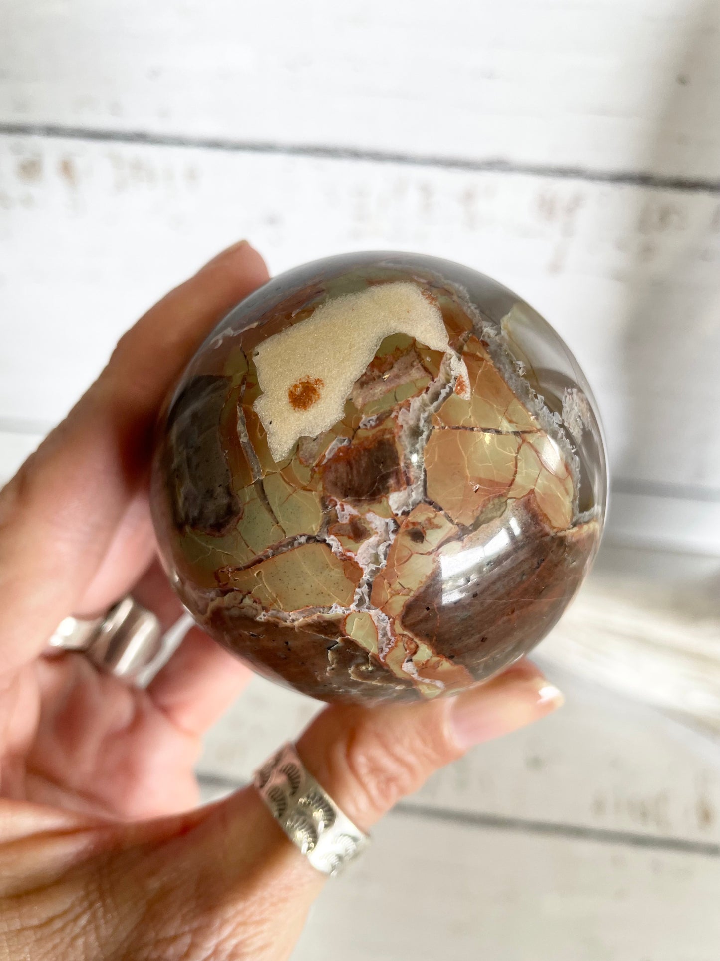 Football Agate Sphere Includes Holder