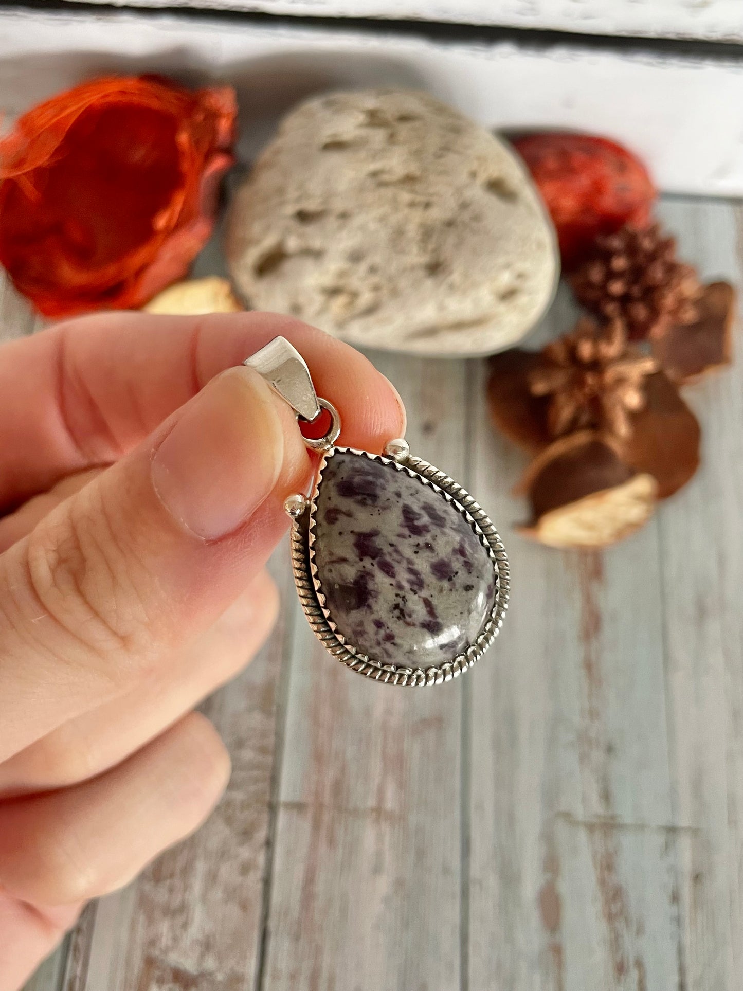 Kammererite Silver Pendant