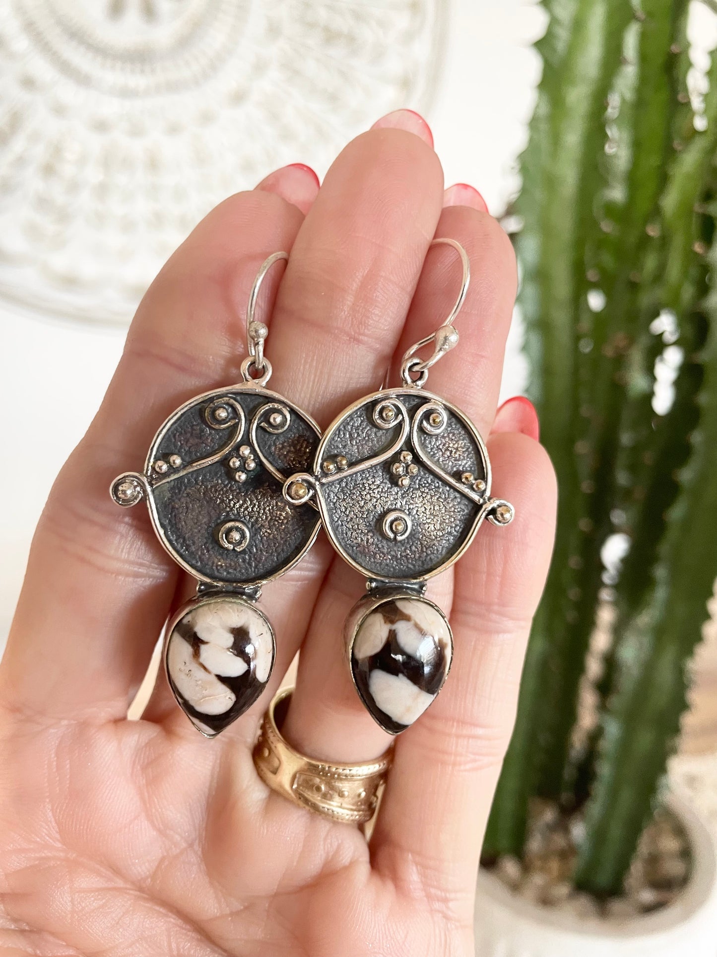 Peanut Jasper Dangles