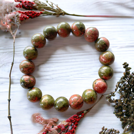 Unakite FERTILITY Healing Bracelet ©️