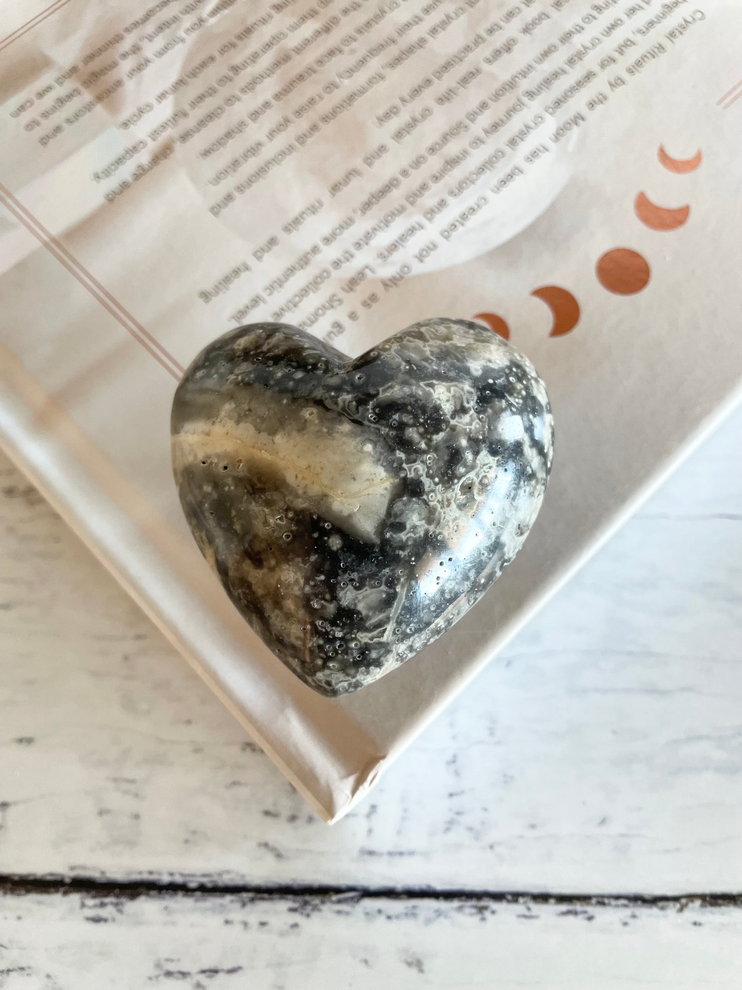 Crazy Lace Agate Heart