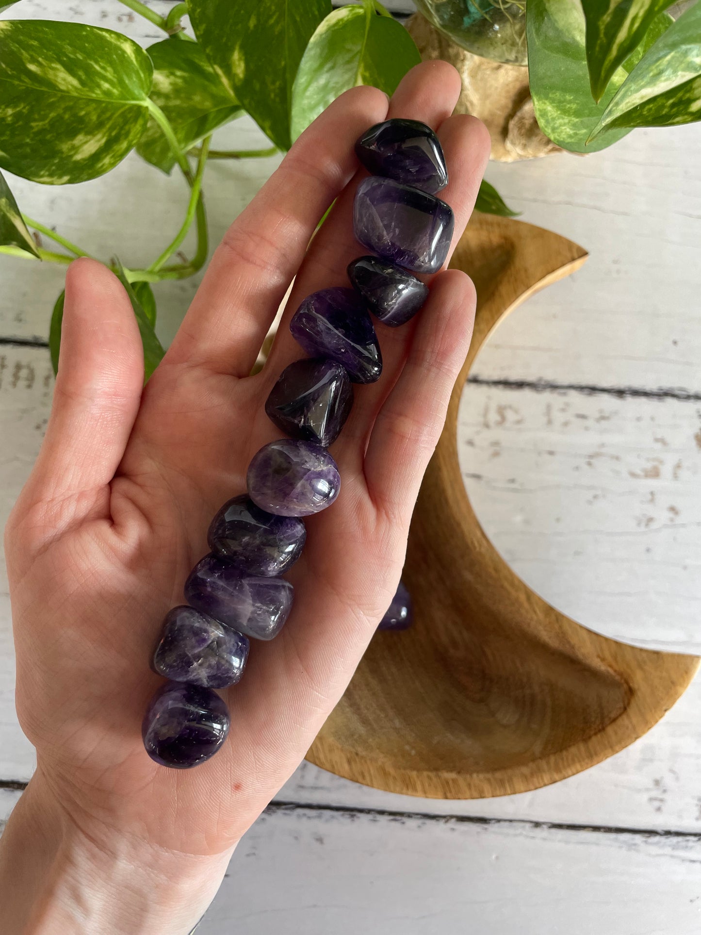 African Amethyst Tumble Stones