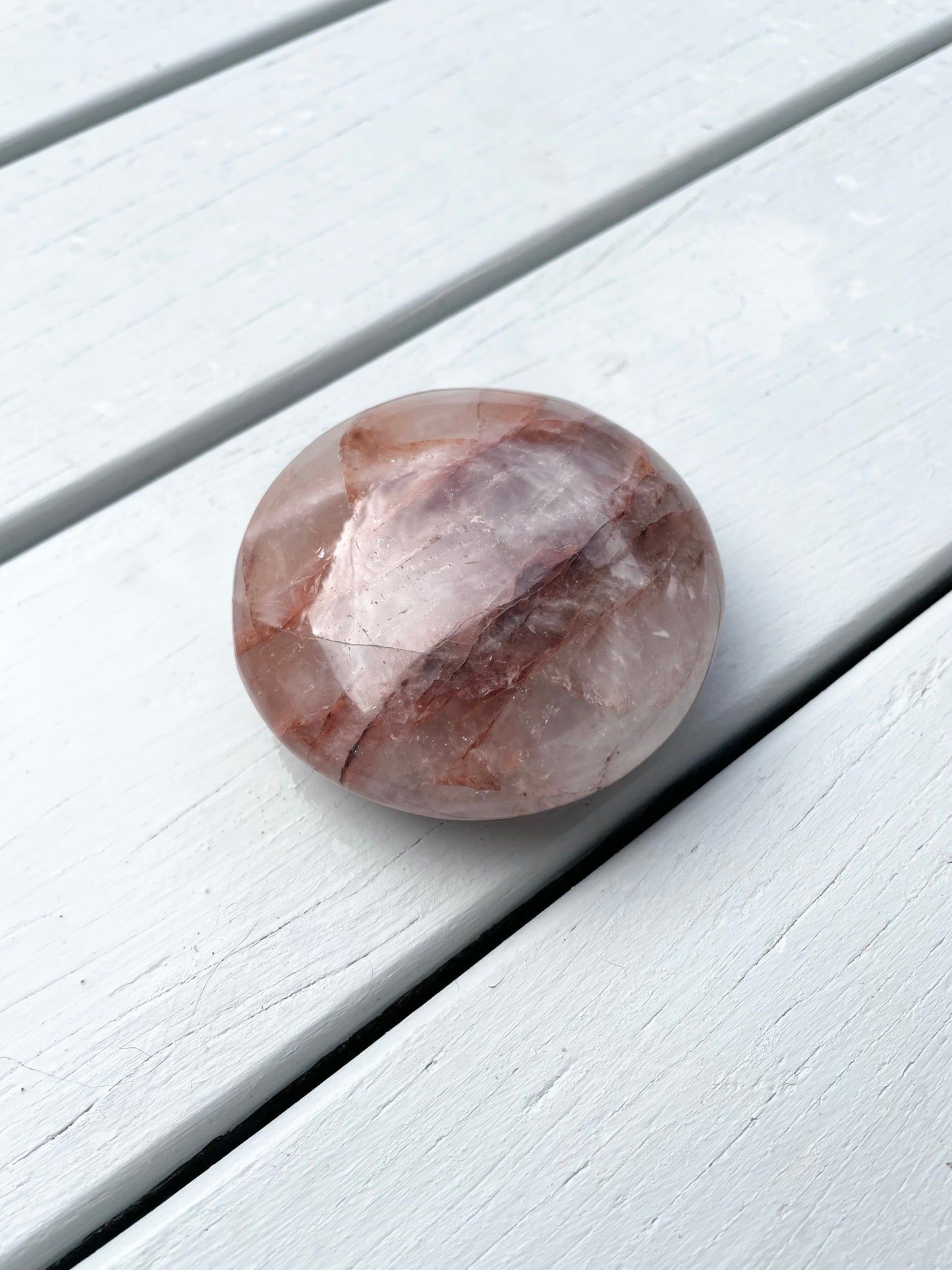 Fire Quartz Palm Stone