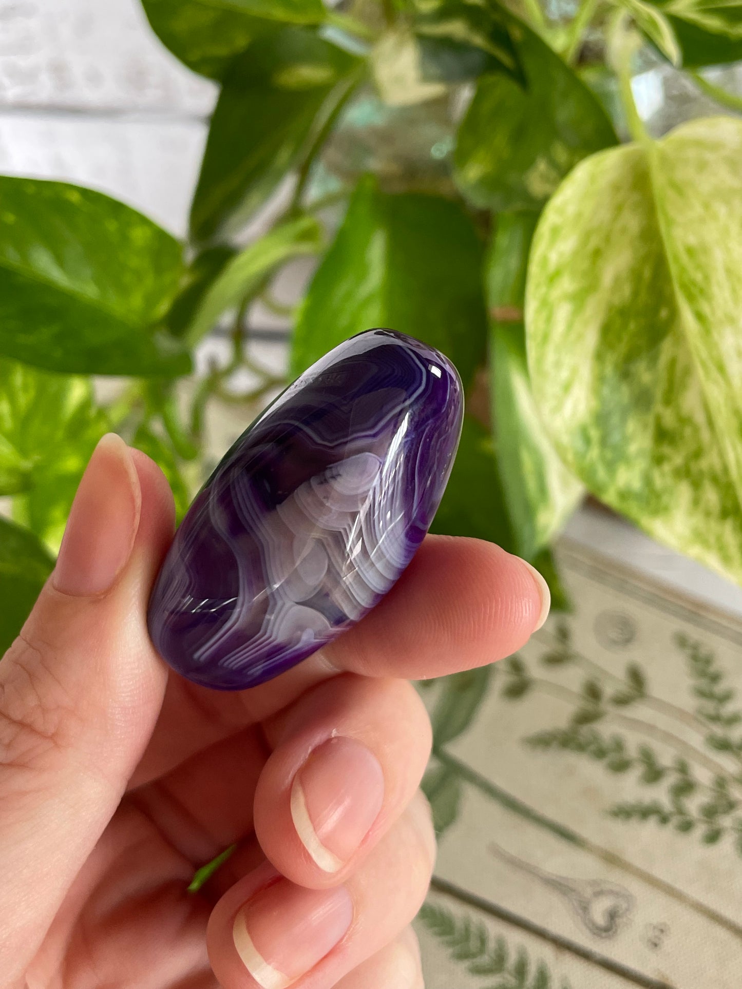 Freeform Purple Agate ~ Serene