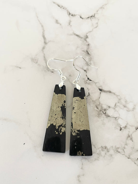 Apache Tears/Pyrite Dangles