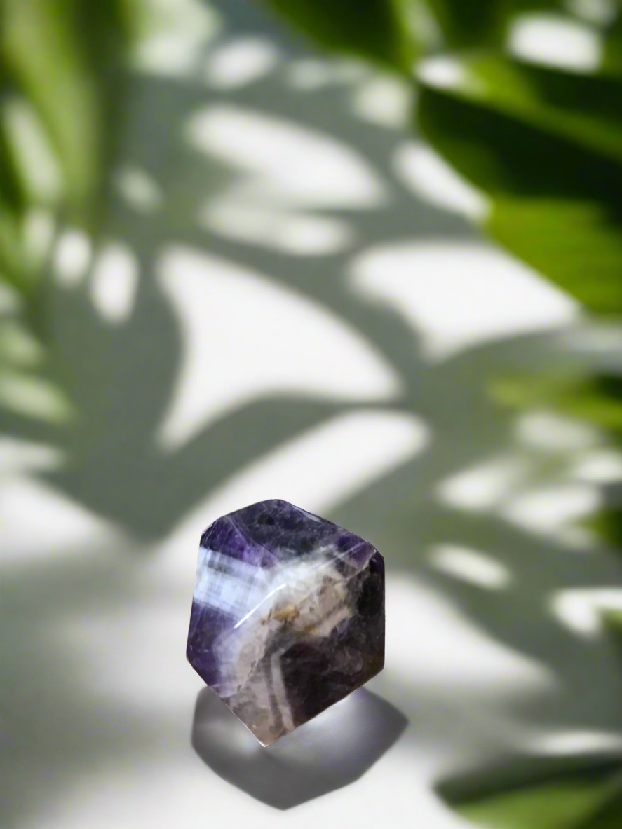 Chevron Amethyst Polished Freeform