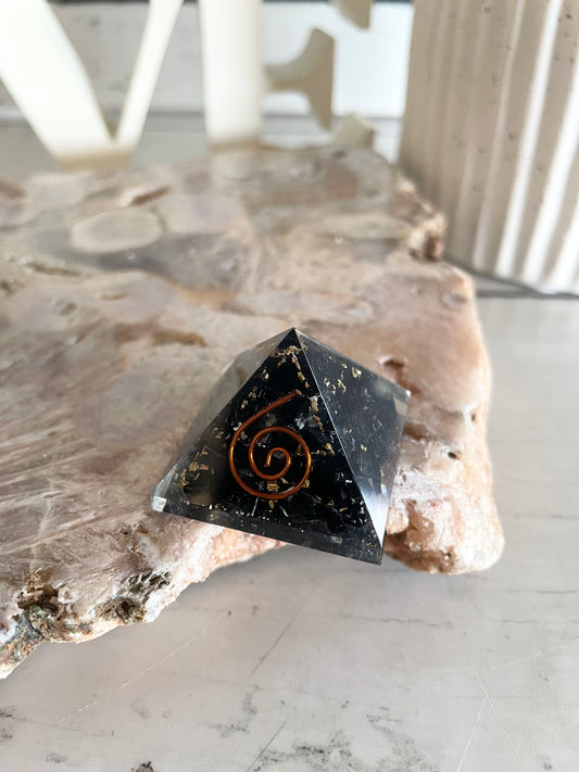 Orgone pyramid ~ Black Tourmaline