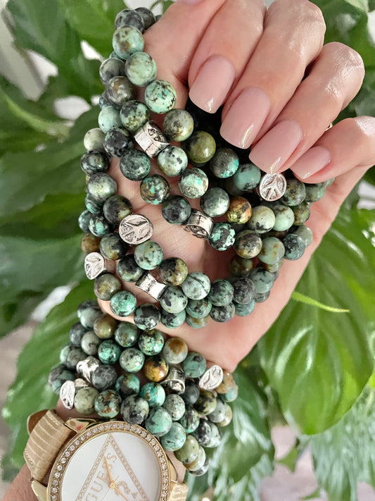 African Turquoise Healing Bracelet