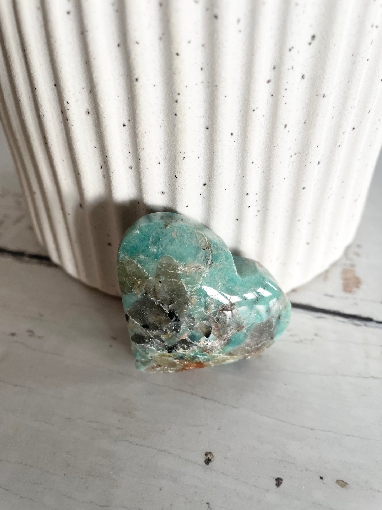 Amazonite Heart