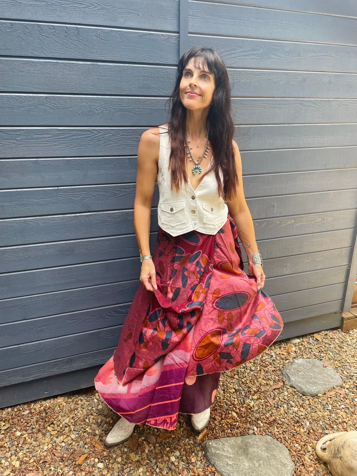 Upcycled Sari Skirt 16