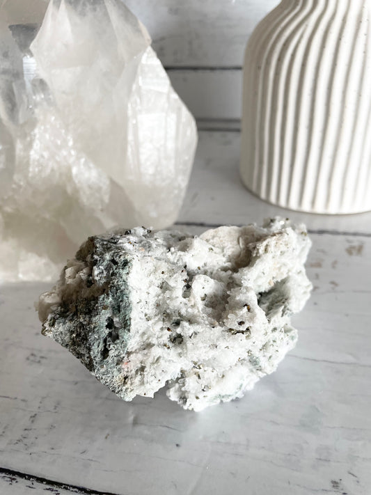 Quartz Pyrite Cluster