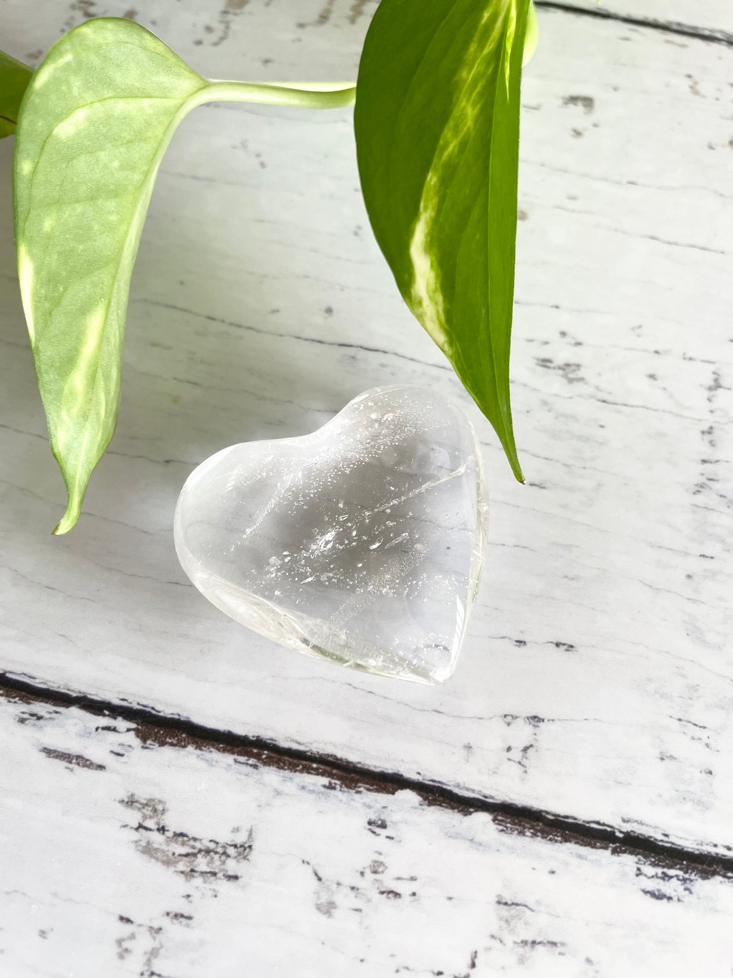 Clear Quartz Heart