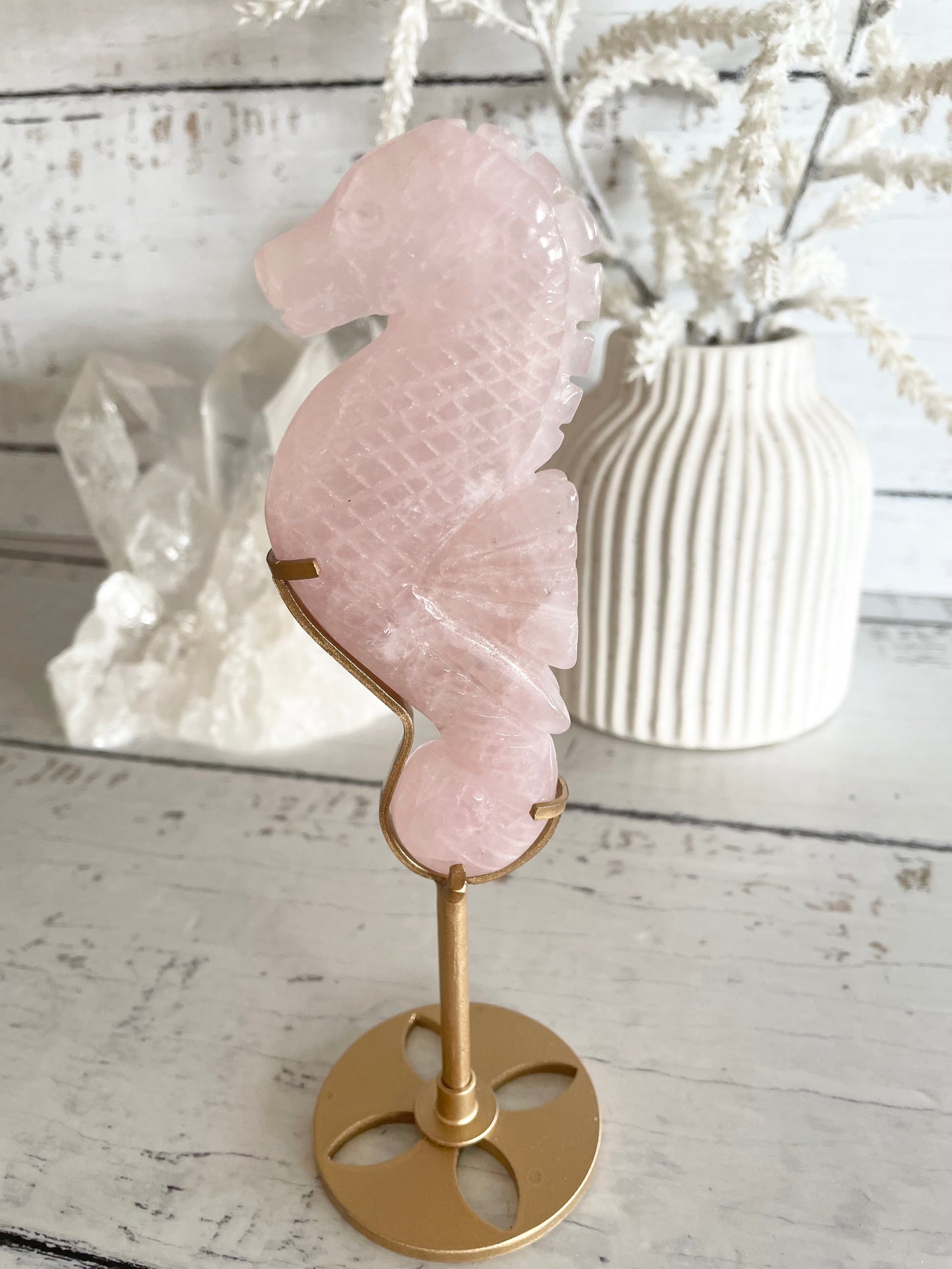 Seahorse ~ Rose Quartz