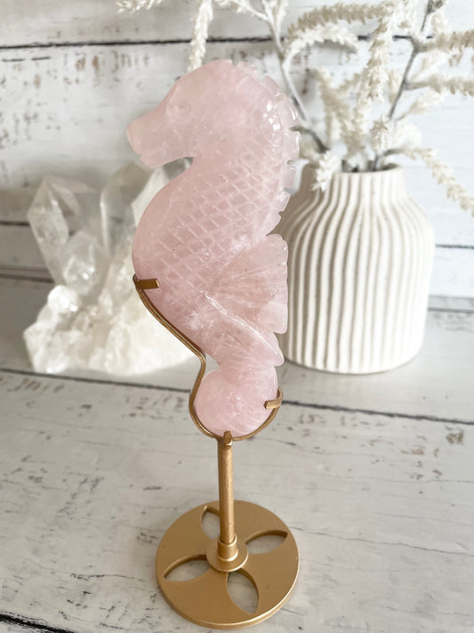Seahorse ~ Rose Quartz