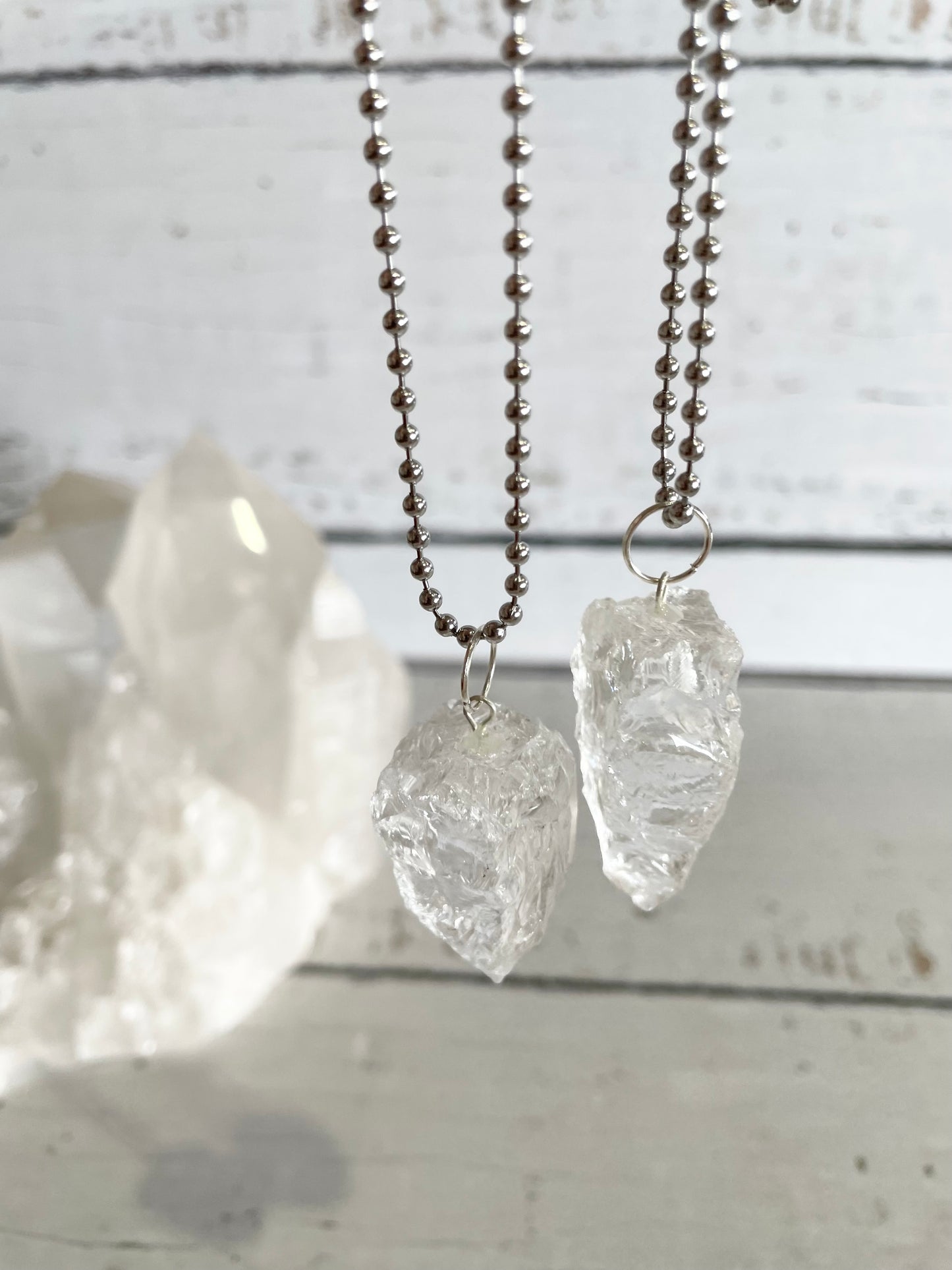 Clear Quartz Pendulum Necklace