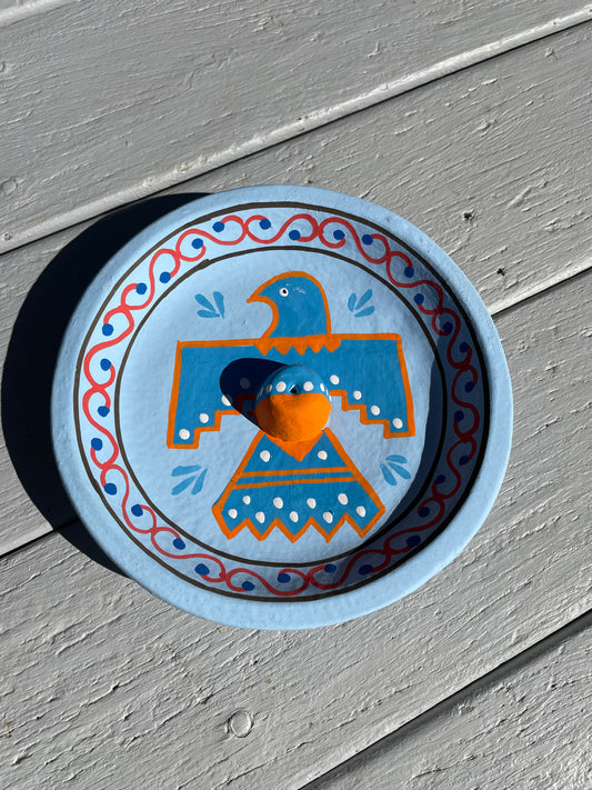 Terracotta Thunderbird - incense holder