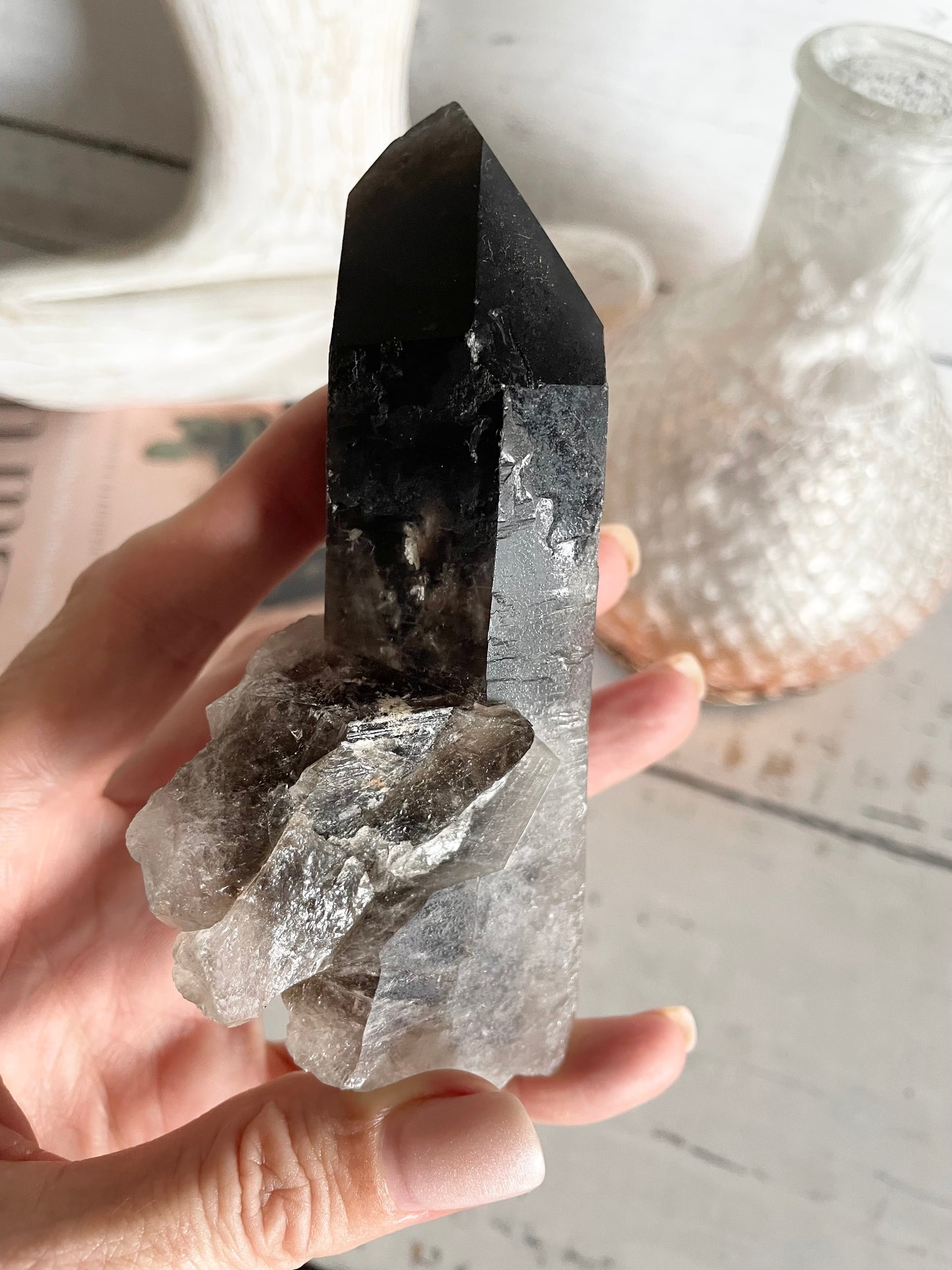 Smoky Quartz Cluster