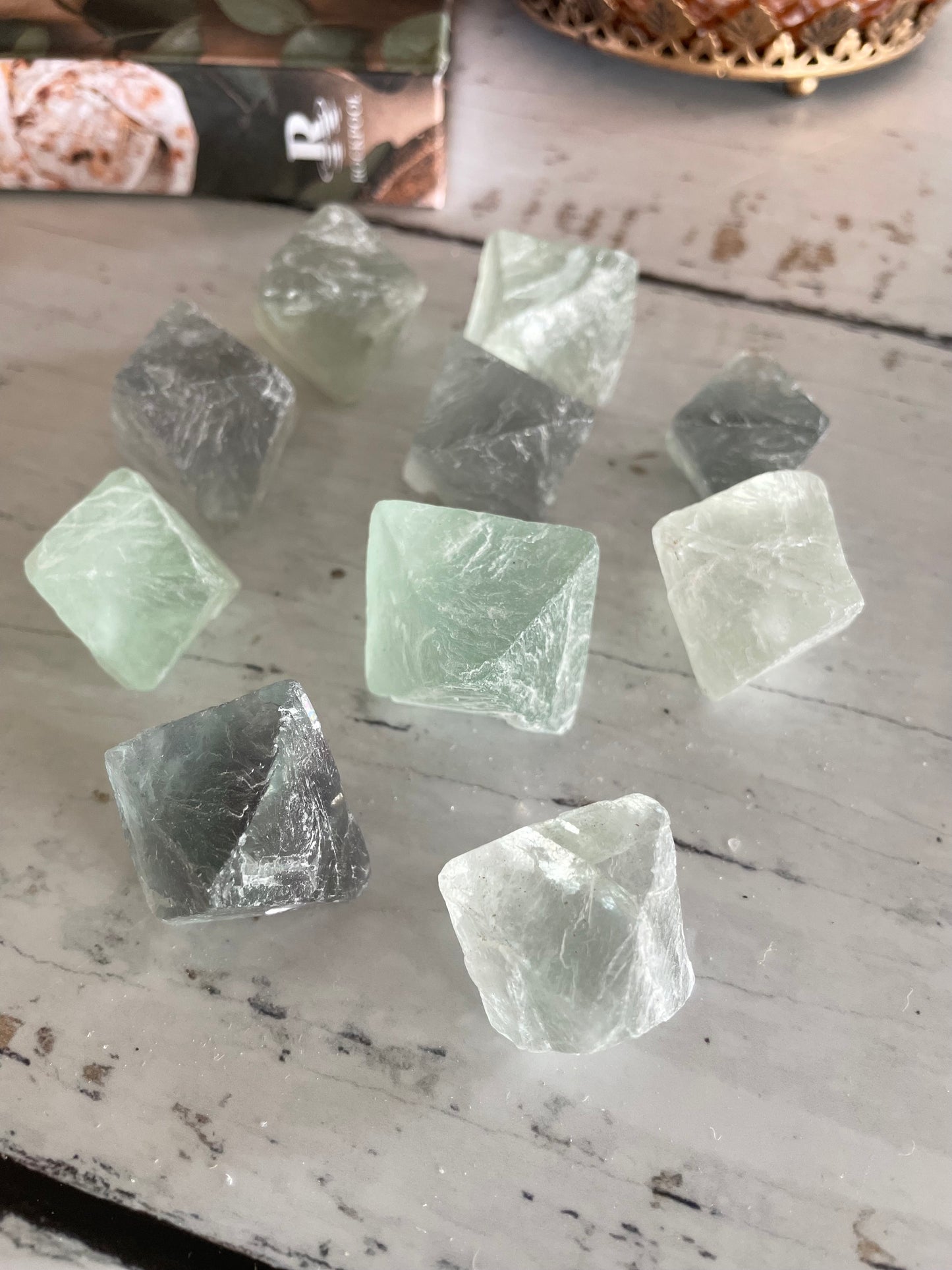 Intuitively Chosen ~ Rainbow Fluorite Octahedron