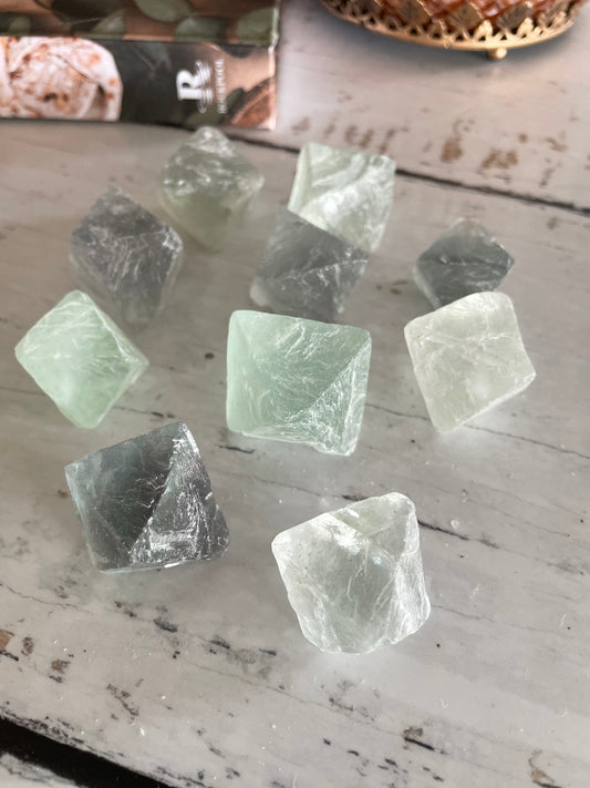 Intuitively Chosen ~ Rainbow Fluorite Octahedron