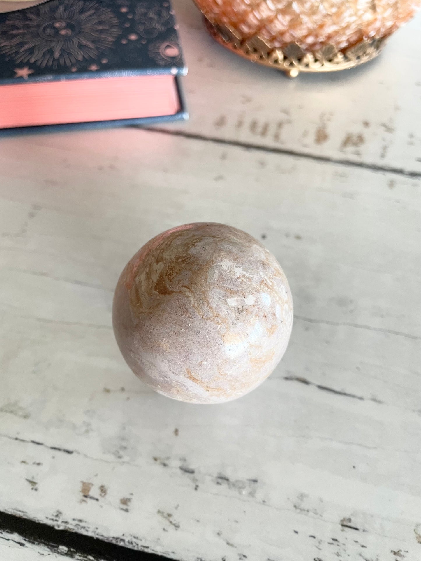 Phosphosiderite / Hope Stone Sphere Includes Holder