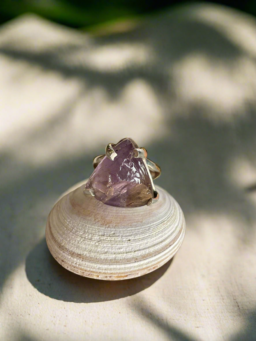 Raw Ametrine Ring ~ size 6