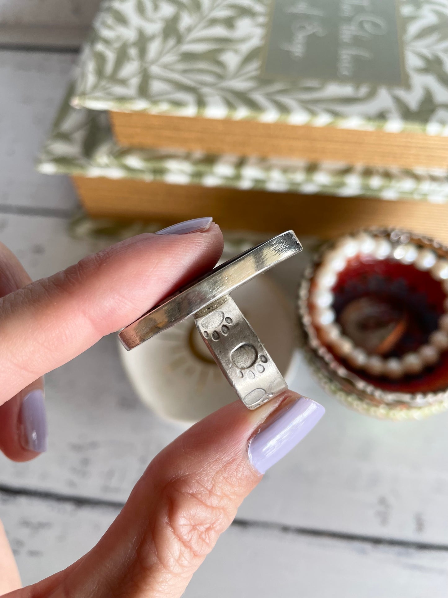 Sweetgrass Studio ~ Orthoceras Fossil Ring