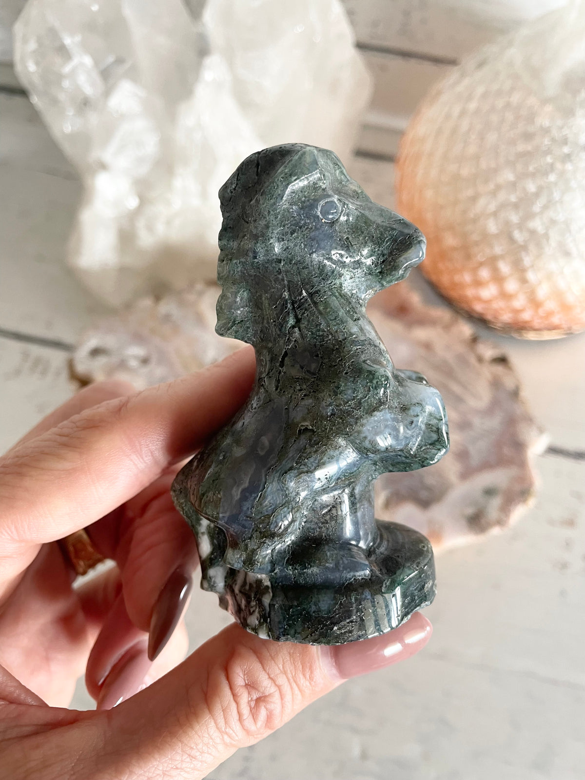Moss Agate Horse