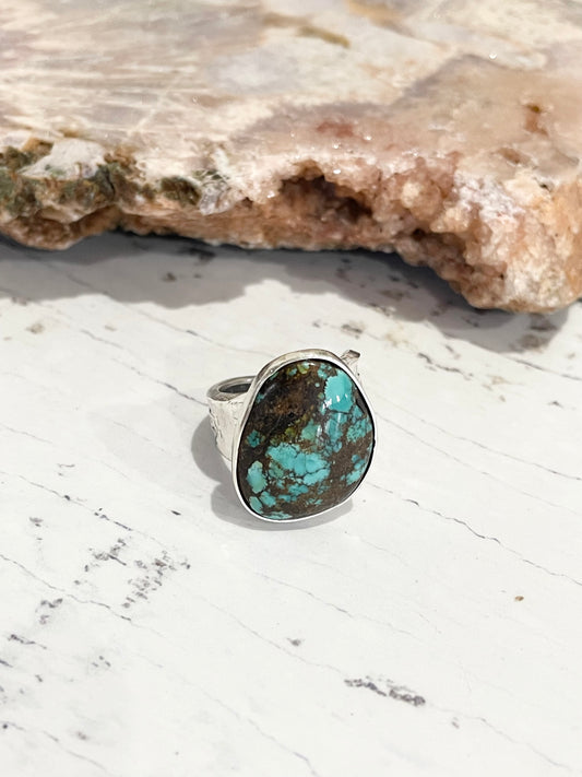 Sweetgrass Studio ~ Hubei Turquoise Vintage Ring adjustable 6-9.5