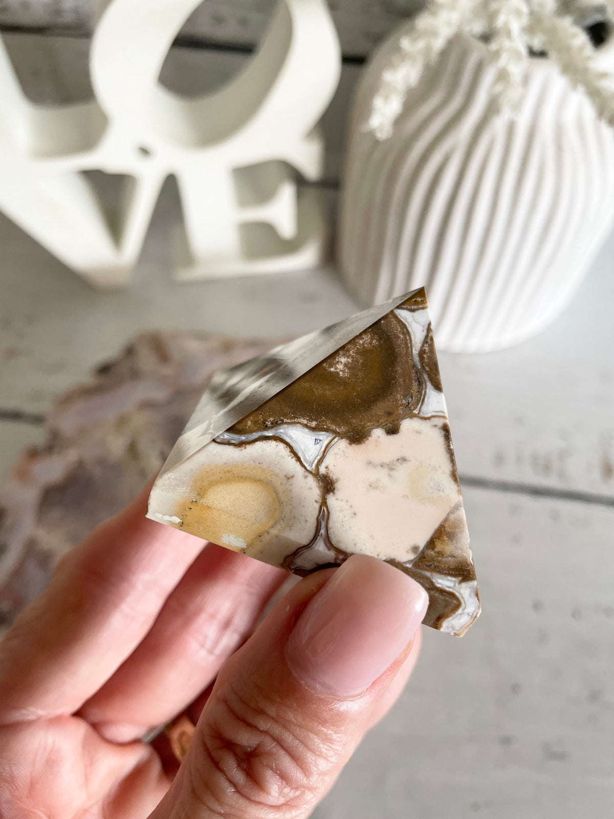 Spotted Agate Pyramid