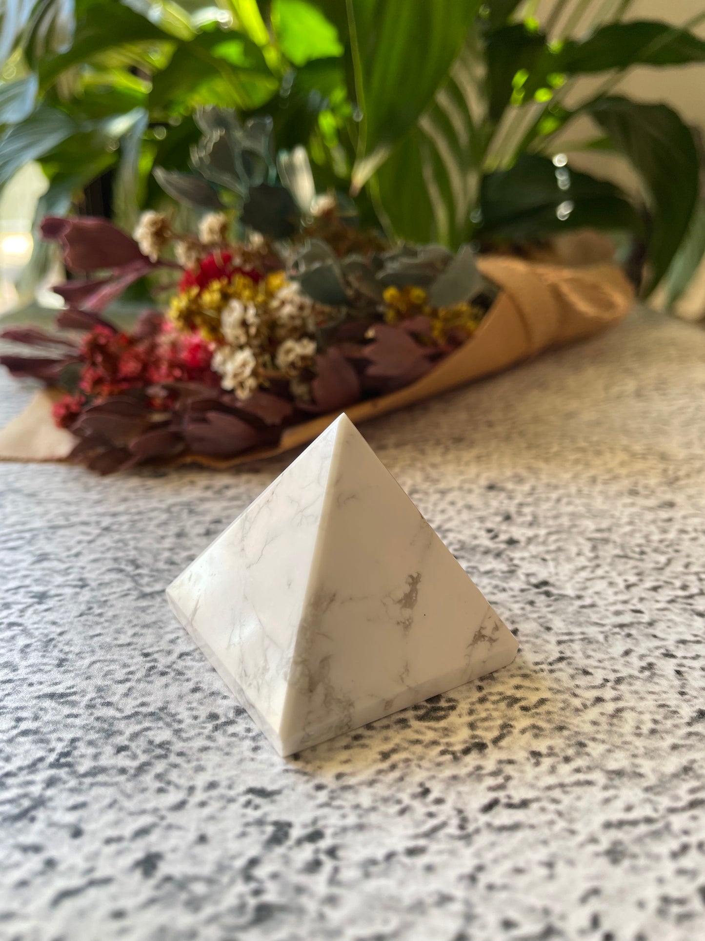 White Howlite Pyramid