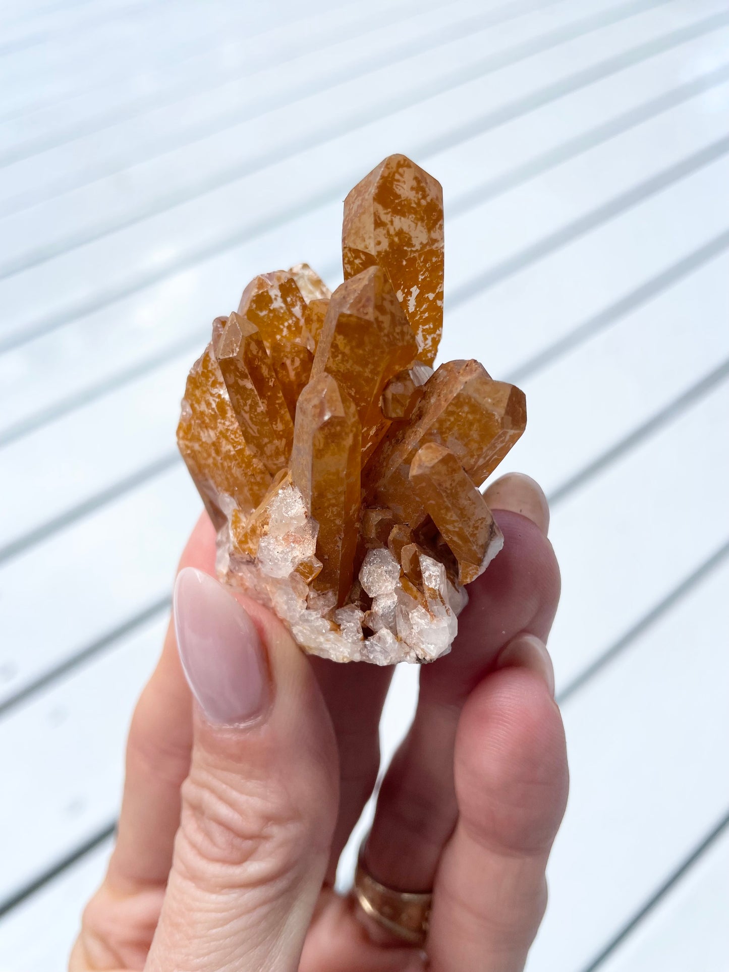 Tangerine Quartz Cluster