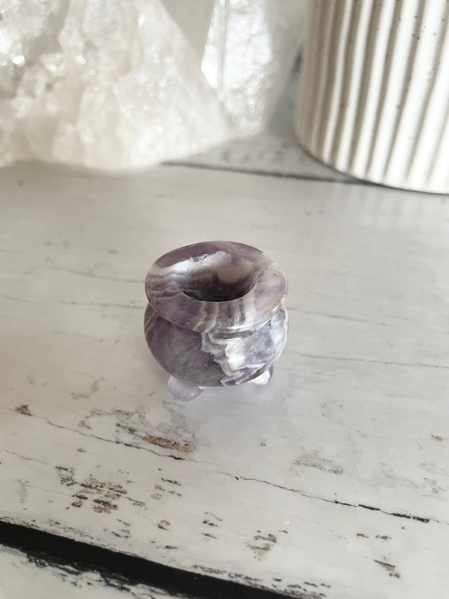 Cauldron ~ Chevron Dream Amethyst