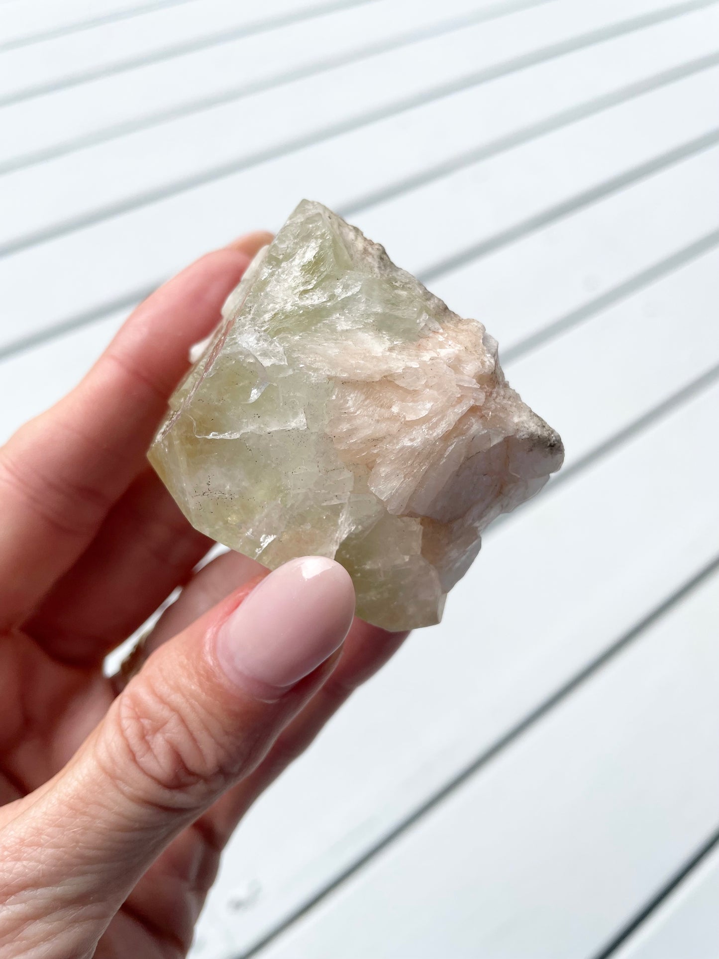 Green Apopyhllite Stilbite Cluster