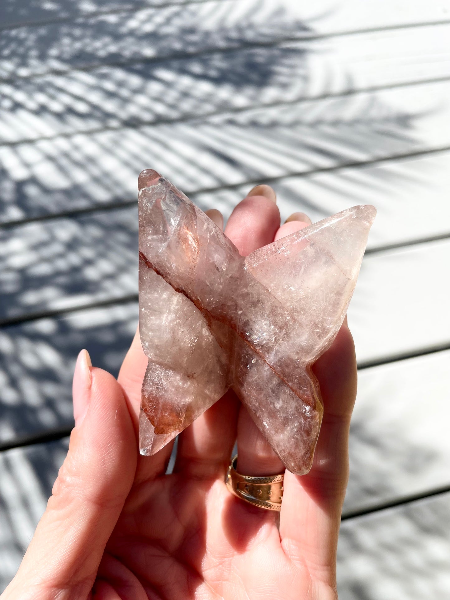 Fire Quartz Butterfly