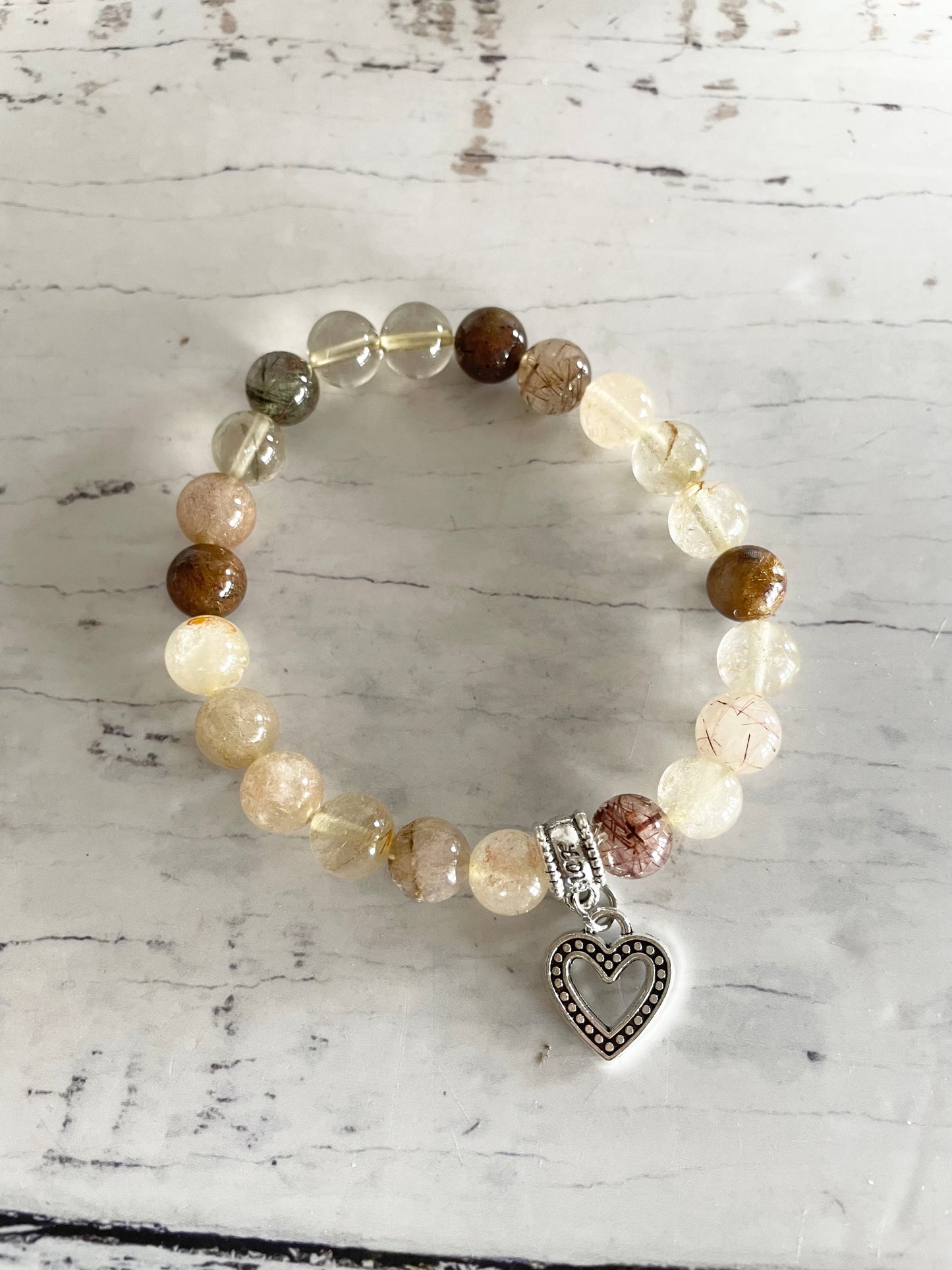 Golden Rutile Quartz Healing Bracelet