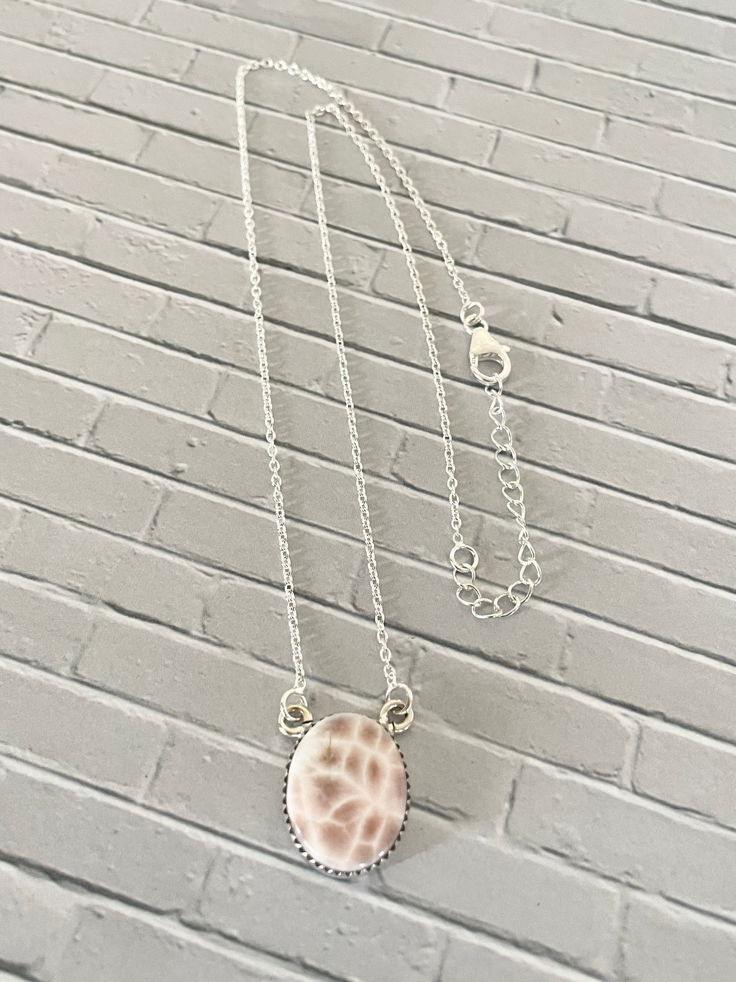 Pink Natrolite Necklace