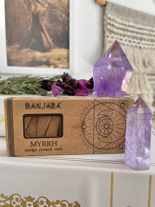 Incense Banjara Pyramid Cones ~ Myrrh