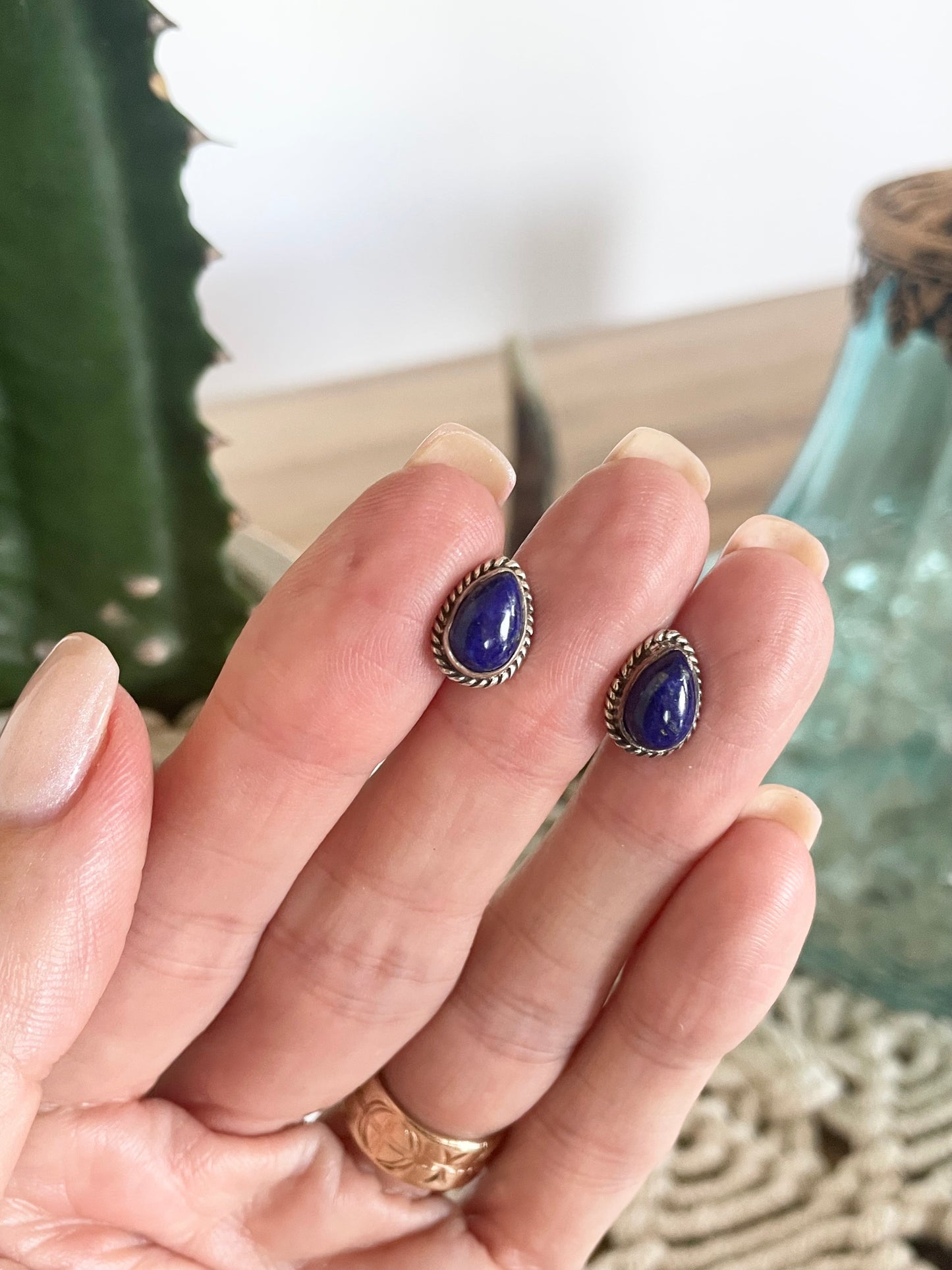 Lapis Lazuli Studs