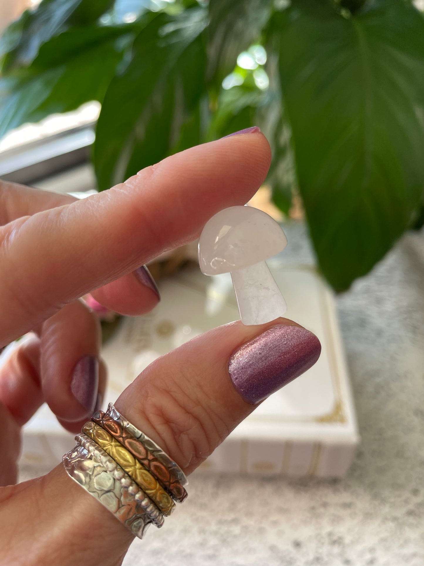 Intuitively chosen ~ Clear Quartz Mushroom