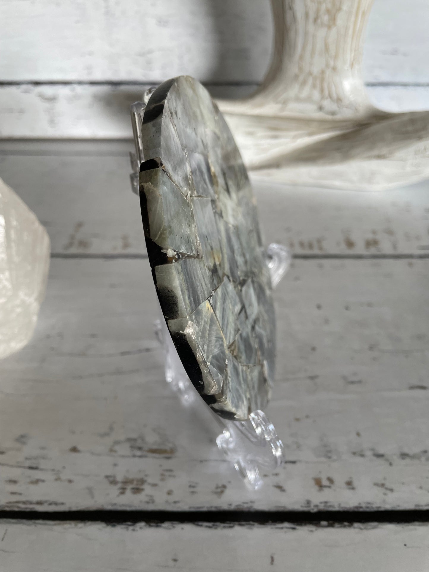 Labradorite Plate Includes Holder ~ 5