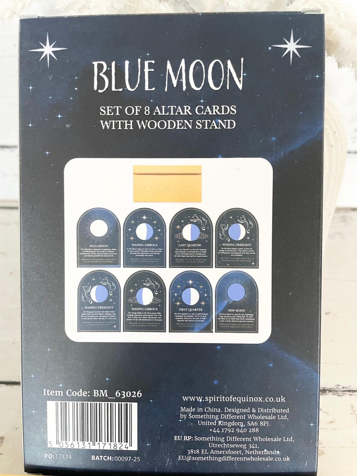 Blue Moon Altar Cards/Stand