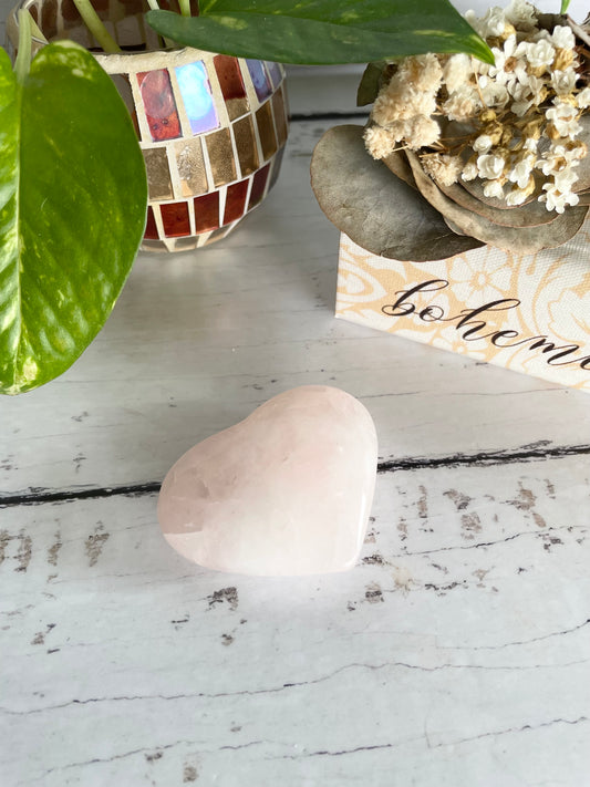 Rose Quartz Heart