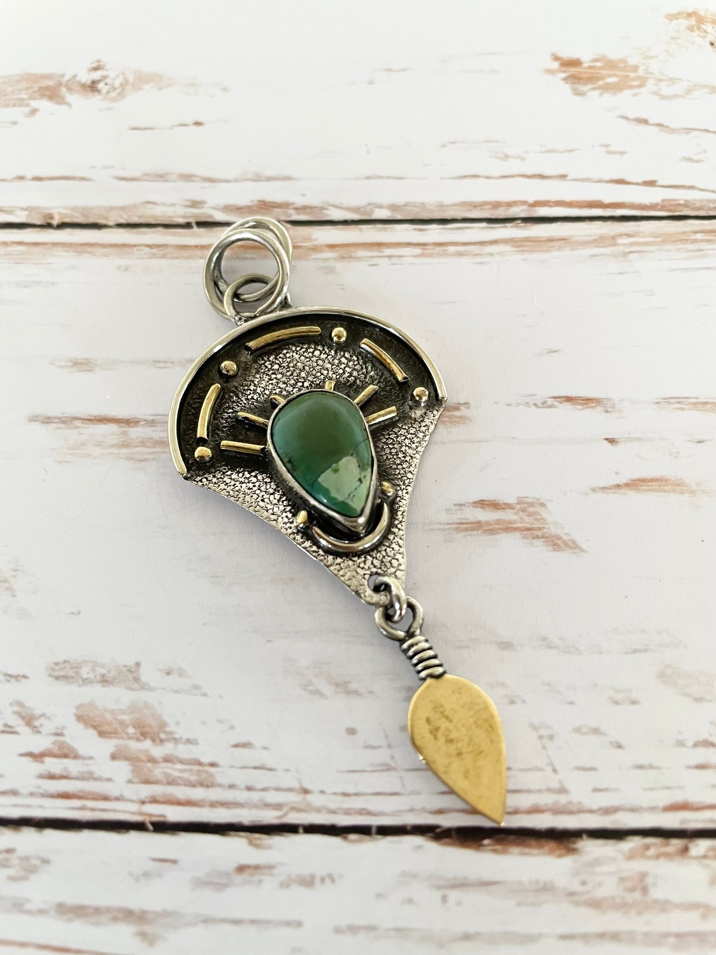 Green Tibetan Turquoise pendant