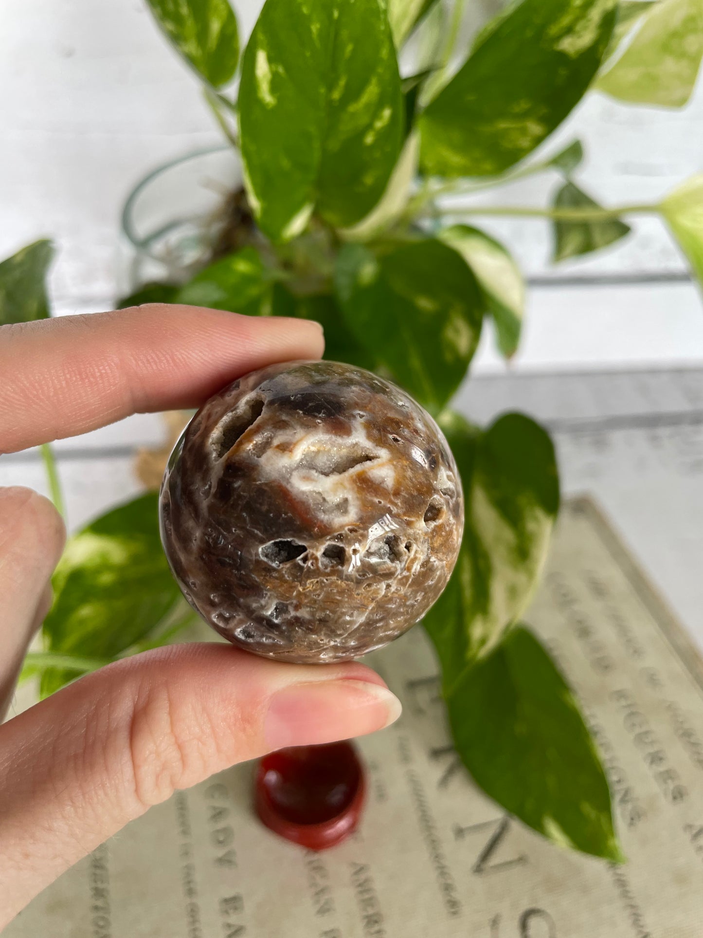 Sphalerite Shere includes wooden sphere