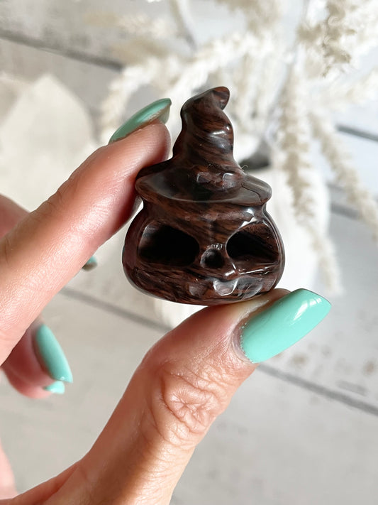 Halloween Pumpkin ~ Mahogany Obsidian