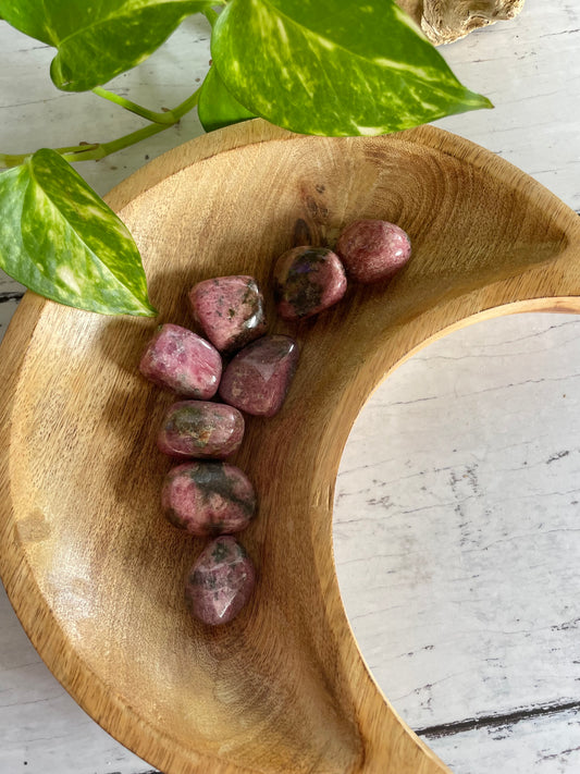 Rhodonite Dark Tumble Stones