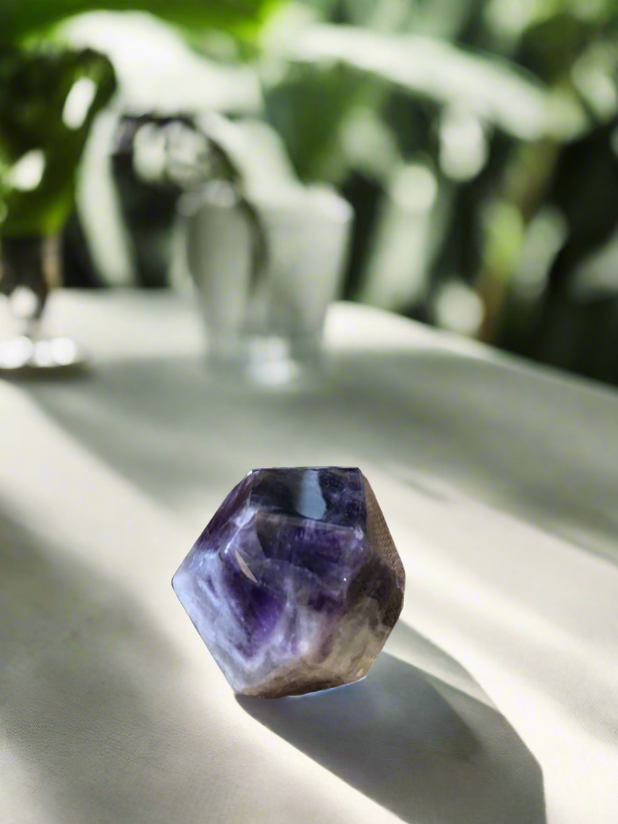 Chevron Amethyst Polished Freeform